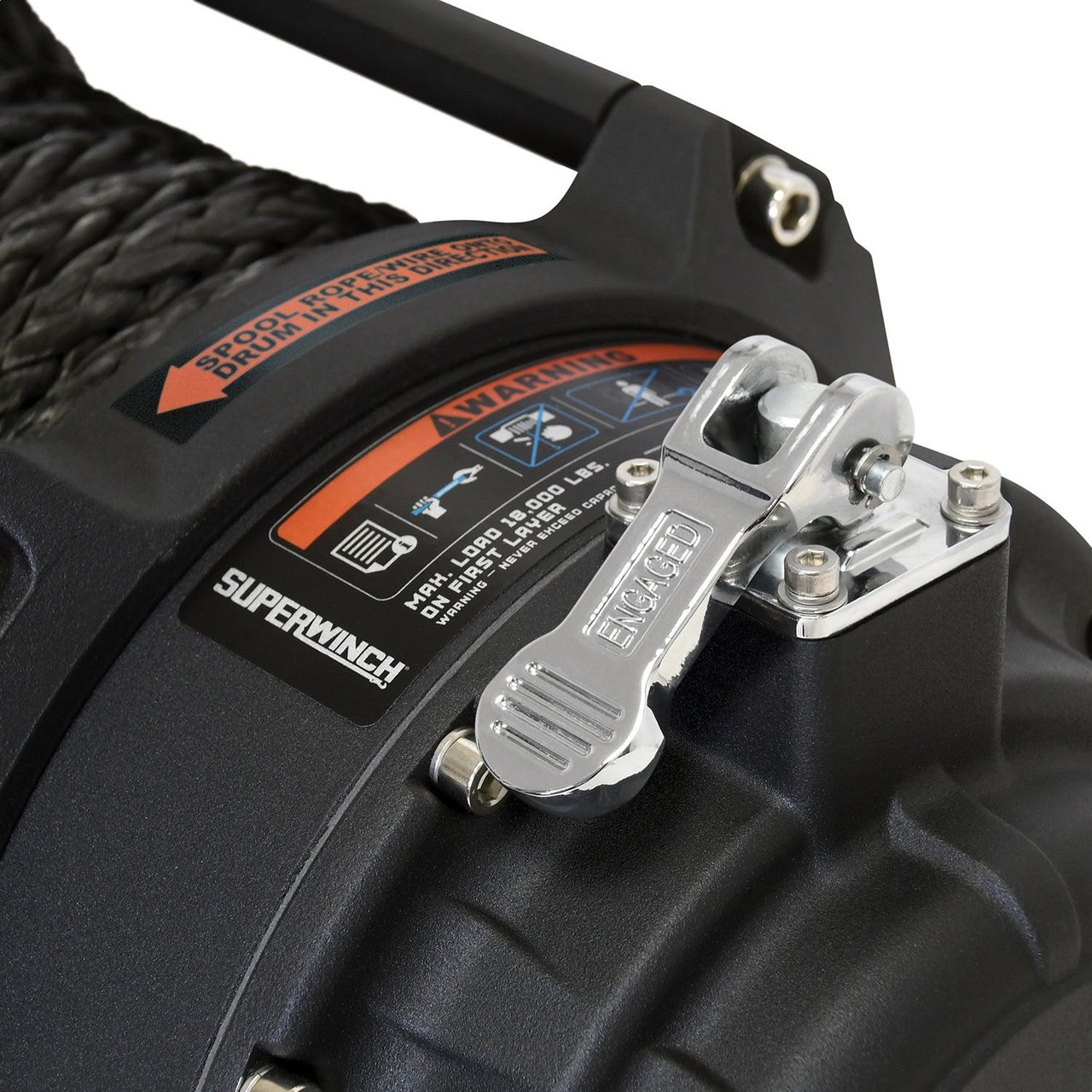 Tiger Shark 12 V Electric Winch, 1800lb, Synthetic Rope | Universal | 1518001