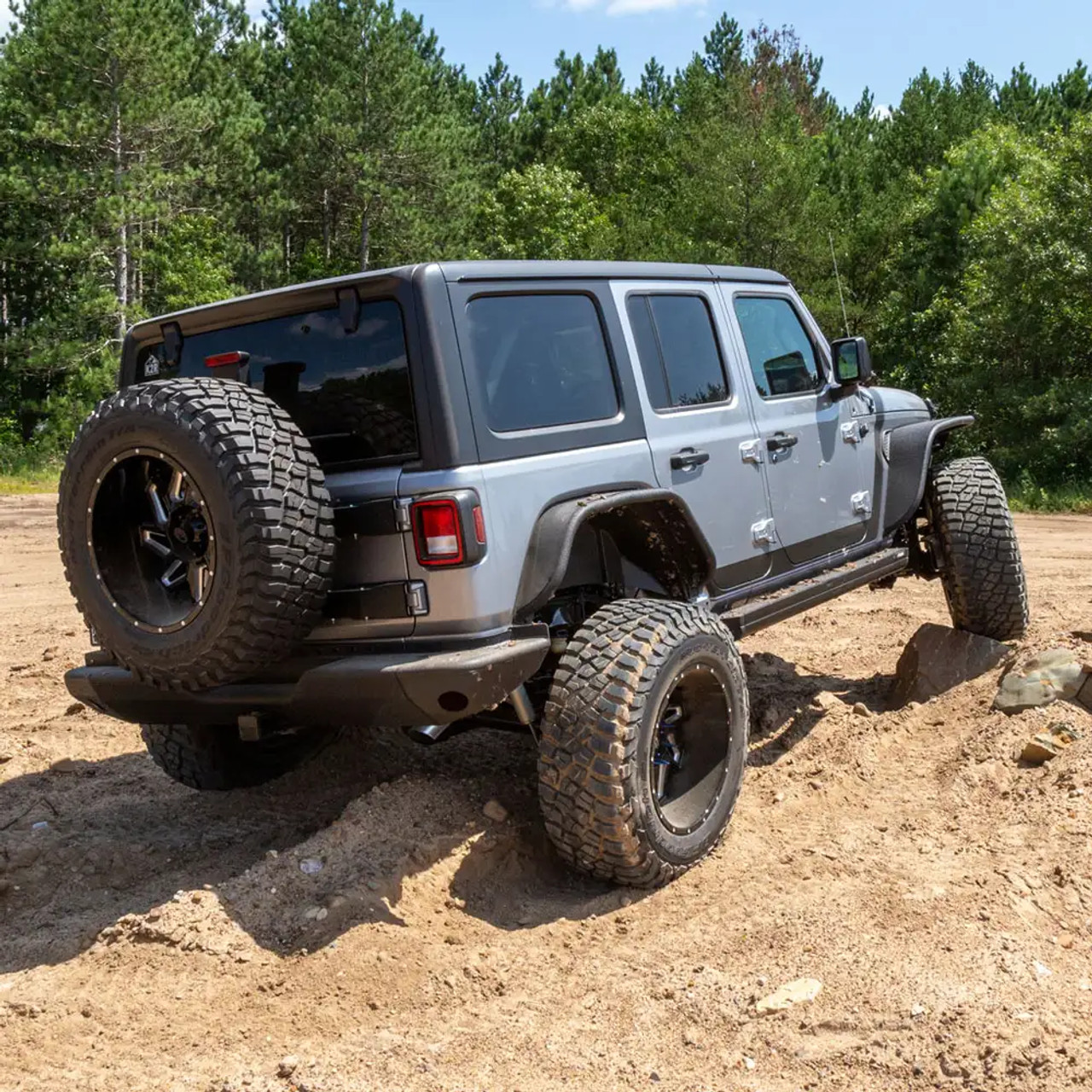 TrailChaser Aluminum Rear Bumper, Aluminium, Black | (18-24) Wrangler JL | 2082082