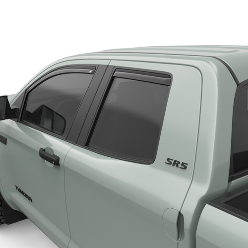 Window Deflectors In-Channel , Front and Rear, Dark Smoke | (07-21) Tundra, Crew Cab | 575091