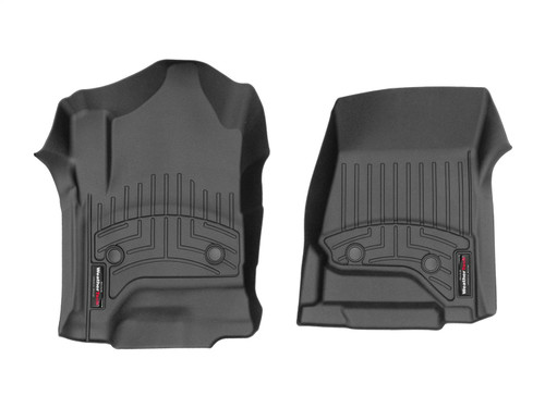 Floor Liners, Front, Black | (14-18) Silverado/Sierra 1500, (15-19) Silverado/Sierra 2500HD/3500HD, Double/Crew Cab, Vinyl Floors | 449651V