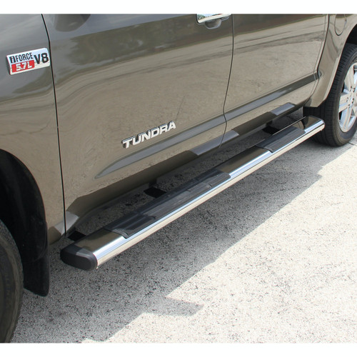 6" Oval Side Steps, Polished Stainless | (07-21) Tundra, Crew Cab | 4444032