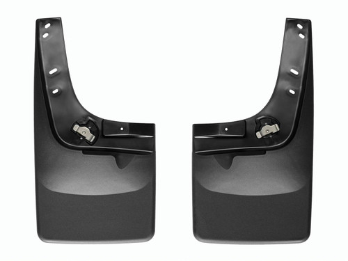 No-Drill Mud Flaps, Front, Black | (14-18) Sierra 1500, (15-19) Sierra 2500HD/3500HD | 110036