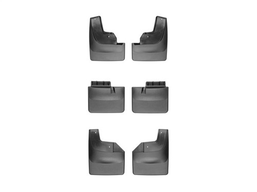 No-Drill Mud Flaps, Front, Mid, and Rear, Black | (17-20) F-150 Raptor | 110073-110078-120073