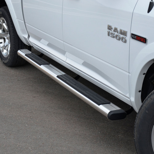6" Oval Side Steps, Polished Stainless | (09-24) RAM 2500/3500, Extended Crew Cab | 4444046