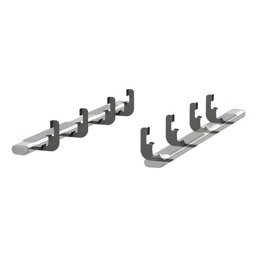 6" Oval Side Steps, Polished Stainless | (19-25) Silverado/Sierra 1500, (20-24) Silverado/Sierra 2500HD/3500HD, Crew Cab | 4444049
