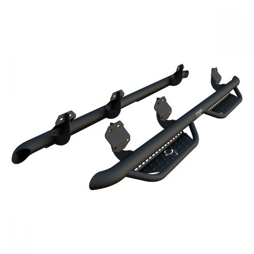 Ranch Hand Midnight Running Steps | (15-24) F-150, (17-24) Super Duty F-250/F-350, Crew Cab | MRSF151C1B4S