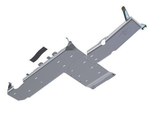 Full Bellypan Skid Plates With Oil Door, Aluminum | Pre-18 Wrangler JL, 3.6L, 4 Door | JL4125