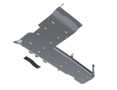 Transfer Case and Fuel Tank Skid Plates, Aluminum | (18-25) Wrangler JL, 3.6L/2.0L/392 Hemi, 4 Door | JL4191