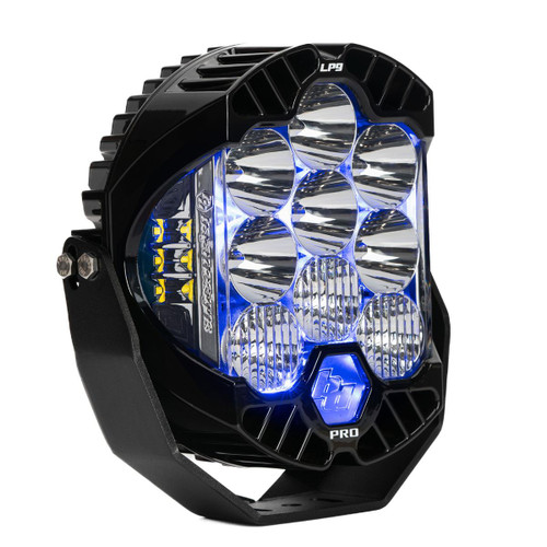 LP9 Pro LED Light Pod, Driving/Cornering, Clear, Blue Backlight | Universal  | 320015