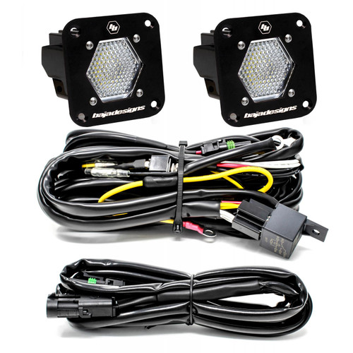 S1 Flush Mounted LED Reverse Lights, Work/Scene, Clear | Universal  | 387809