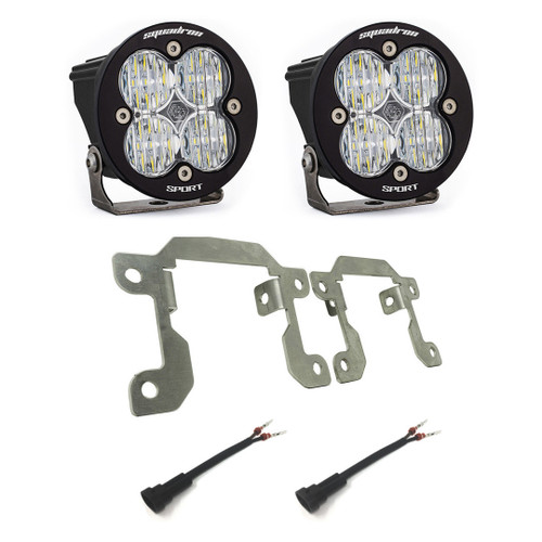 Squadron Sport Fog Pocket LED Light Kit, Wide/Cornering, Clear | (21-24) Bronco, (19-24) Ranger OEM Plastic Bumper | 447607