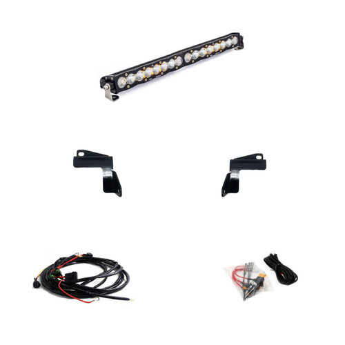 S8 Bumper LED Light Kit, 20" LED Light Bar, Driving/Cornering, Clear | (20-22) Sierra 2500/3500HD  | 447872
