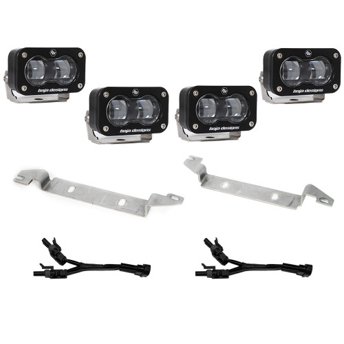 S2 SAE Fog Pocket LED Light Kit, Fog, Clear | (22-24) Tundra  | 448162