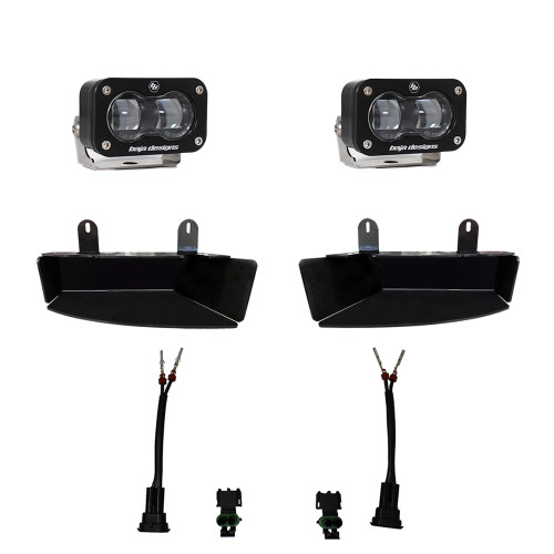 S2 SAE Fog Pocket LED Light Kit, Fog, Clear | (19-24) Ram 2500/3500  | 448165