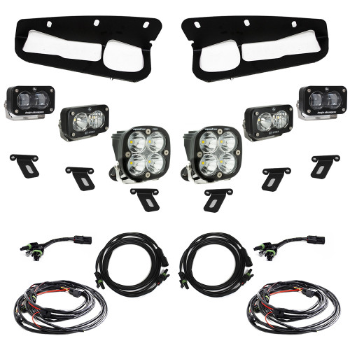 S2 SAE Pro Fog Pocket LED Light Kit, Clear | (21-24) Bronco Steel Bumper | 448175