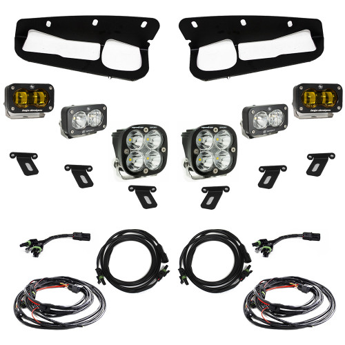 S2 SAE Sportsmen Fog Pocket LED Light Kit, Amber | (21-24) Bronco Steel Bumper | 448178
