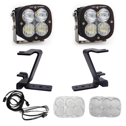 XL Sport A-Pillar LED Light Kit, Driving/Cornering, Clear, Upfitter Harness | (23-24) Super Duty F-250/F-350  | 448210UP