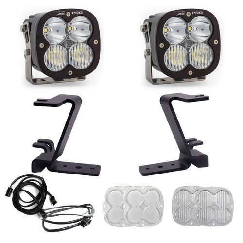 XL Pro A-Pillar LED Light Kit, Driving/Cornering, Clear, Upfitter Harness | (23-24) Super Duty F-250/F-350  | 448211UP