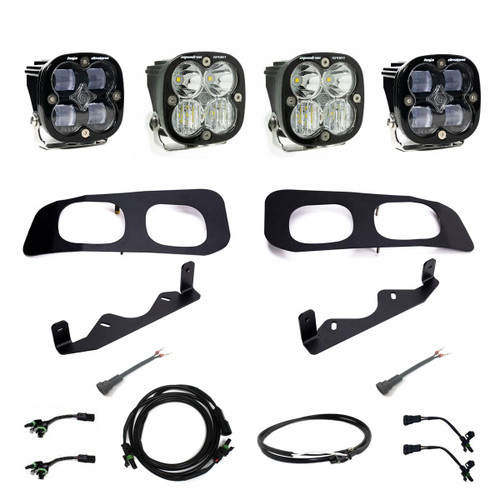 Squadron Sport/SAE Fog Pocket LED Light Kit, Fog, Clear, Upfitter Harness | (23-24) Super Duty F-250/F-350  | 448225UP