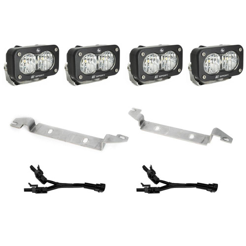 S2 Sport Fog Pocket LED Light Kit Dual, Wide/Cornering, Clear, Dual, Wide/Cornering, Clear | (24-25) Tacoma  | 448238