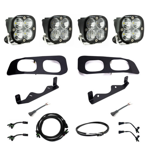 Squadron Pro Fog Pocket LED Light Kit, Dual, Multi Pattern, Upfitter Harness | (23-24) Super Duty F-250/F-350  | 448256UP