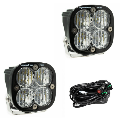 Squadron Pro LED Pod Light, Pair, Wide/Cornering, Clear | Universal  | 497805