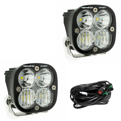Squadron Sport LED Pod Light, Pair, Driving/Cornering, Clear | Universal  | 557803