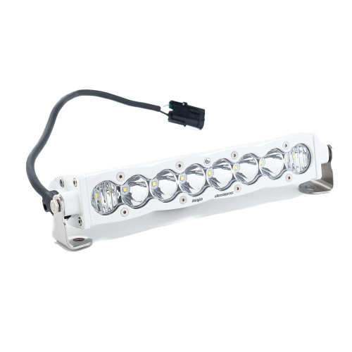 S8 LED Light Bar, 10" Light Bar, Driving/Cornering, Clear, White Housing | Universal  | 701003WT