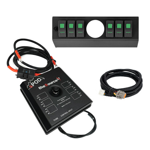 SourceLT Accessory Control System, 2-1/16 Gauge Port, Green | (09-18) Wrangler JK, 2018 Wrangler JL  | SLAF0918JKG