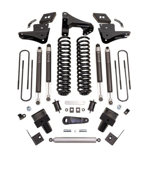 6'' Coil Spring Lift Kit, With Falcon 1.1 Monotube Front/Rear Shocks, Radius Drops, and Front Track Bar Bracket | (23-24) Super Duty F-250/F-350, Diesel, 4WD | 49-23620