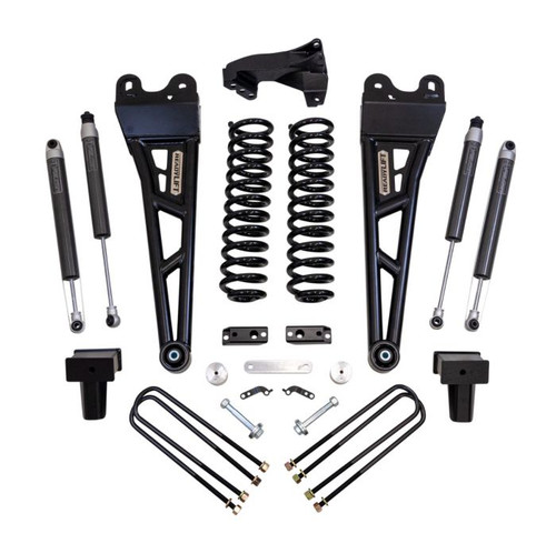 4'' Coil Spring Lift Kit, With Falcon 1.1 Monotube Front/Rear Shocks and Front Track Bar Bracket With Radius Arms | (17-22) Super Duty F-250/F-350, Diesel, 4WD | 49-27421