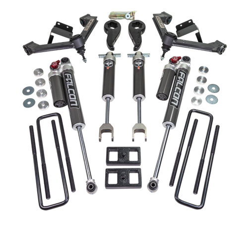 3'' SST 2.1 Lift Kit, With Fabricated Control Arms and Falcon 2.1 Monotube Shocks | (20-24) Silverado/Sierra 2500HD/3500HD, RWD/4WD | 62-30360