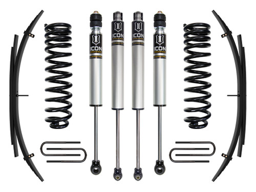 Icon Vehicle Dynamics | Stage 1 Suspension System w/ Expansion Packs, 2.5" Lift | (17-19) Super Duty F-250/F-350, 4WD, Diesel | K62511L