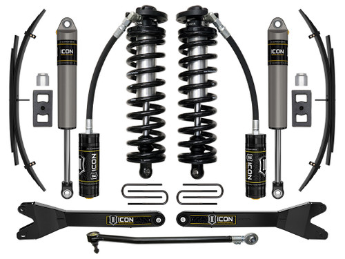 Icon Vehicle Dynamics | Stage 2 Coilover Conversion System w/ Radius Arms & Expansion Packs, 2.5-3" Lift | (23-23) Super Duty F-250/F-350, 4WD | K63162RL