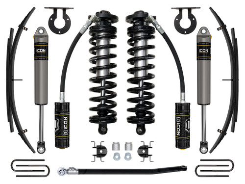 Icon Vehicle Dynamics | Stage 2 Coilover System w/ Leaf Springs, 2.5-3" Lift | (11-16) Super Duty F-250/F-350 | K63192