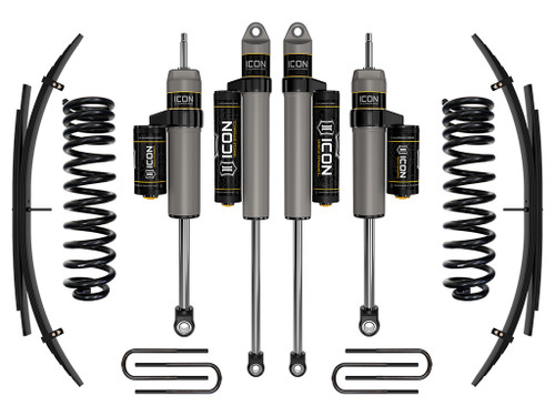 Icon Vehicle Dynamics | Stage 2 Suspension System w/ Expansion Packs, 2.5" Lift | (17-19) Super Duty F-250/F-350, 4WD, Diesel | K62512L