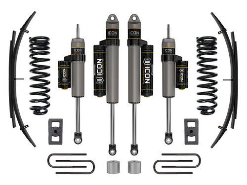 Icon Vehicle Dynamics | Stage 2 Suspension System w/ Expansion Packs, 2.5" Lift | (23-23) Super Duty F-250/F-350, 4WD, Diesel | K62562L