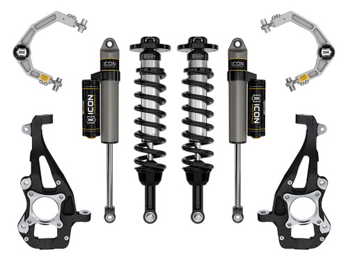 Icon Vehicle Dynamics | Stage 2 Suspension System, Billet UCA, 3.5-4.5" Lift | (21-23) F-150, 4WD | K93142