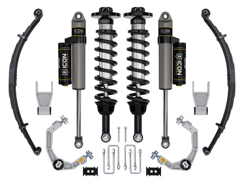 Icon Vehicle Dynamics | Stage 2 Suspension System, Billet UCA w/ Leaf Packs, 2.5-3" Lift | (21-23) F-150 Tremor | K93162L Icon Vehicle Dynamics | Stage 2 Suspension System, Billet UCA w/ Leaf Packs, 2.5-3" Lift | (21-23) F-150 Tremor | K93162L