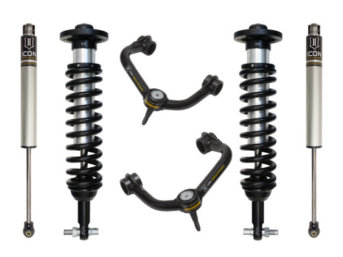 Icon Vehicle Dynamics | Stage 2 Suspension System, Tubular UCA, 0-2.63" Lift | (14-14) F-150, 2WD | K93072T
