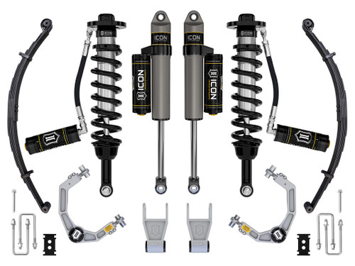 Icon Vehicle Dynamics | Stage 3 Suspension System, Billet UCA w/ Leaf Packs, 2.5-3" Lift | (21-23) F-150 Tremor | K93163L Icon Vehicle Dynamics | Stage 3 Suspension System, Billet UCA w/ Leaf Packs, 2.5-3" Lift | (21-23) F-150 Tremor | K93163L