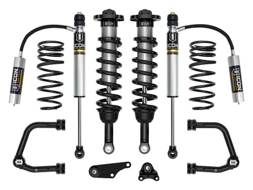 Icon Vehicle Dynamics | Stage 3 Suspension System, Tubular UCA w/ Triple Rate Rear Springs, 1.25-3" Lift | (24-24) Tacoma | K53293TS