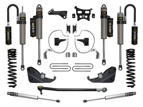 Icon Vehicle Dynamics | Stage 4 Suspension System, 4.5" Lift | (23-23) Super Duty F-250/F-350, 4WD, Diesel | K64544