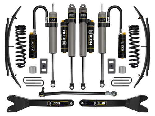Icon Vehicle Dynamics | Stage 4 Suspension System w/ Radius Arms and Expansion Packs, 2.5" Lift | (23-23) Super Duty F-250/F-350, 4WD, Diesel | K62564RL
