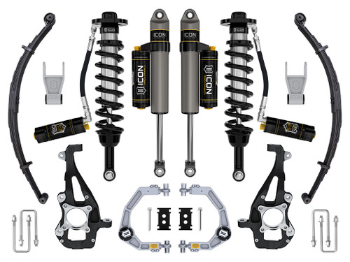 Icon Vehicle Dynamics | Stage 4 Suspension System, Billet, CDCV, w/ Leaf Packs, 3.5-4.5" Lift | (21-24) F-150, 4WD | K93144L