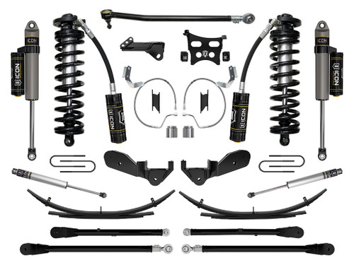Icon Vehicle Dynamics | Stage 6 Coilover Conversion System w/ Expansion Packs, 4-5.5" Lift | (23-23) Super Duty F-250/F-350, 4WD | K63176L