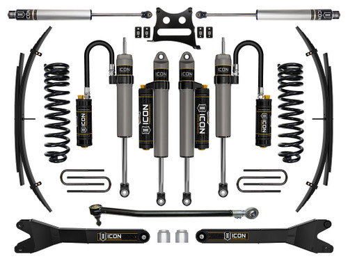 Icon Vehicle Dynamics | Stage 6 Suspension Sys w/ Leaf Spring, 2.5" Lift | (17-19) Super Duty F-250/F-350, 4WD | K62516L