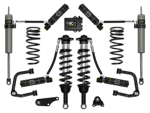 Icon Vehicle Dynamics | Stage 6 Suspension System, Tubular UCA w/ Triple Rate Rear Springs, 1.25-3" Lift | (24-24) Tacoma | K53296TS