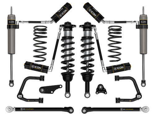 Icon Vehicle Dynamics | Stage 7 Suspension System, Tubular UCA w/ Triple Rate Rear Springs, 1.25-3" Lift | (24-24) Tacoma | K53297TS