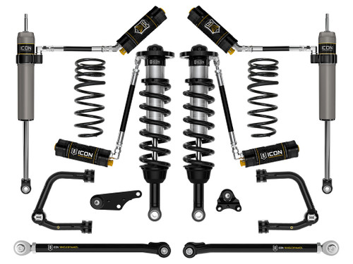 Icon Vehicle Dynamics | Stage 8 Suspension System, Tubular UCA w/ Triple Rate Rear Springs, 1.25-3" Lift | (24-24) Tacoma | K53298TS